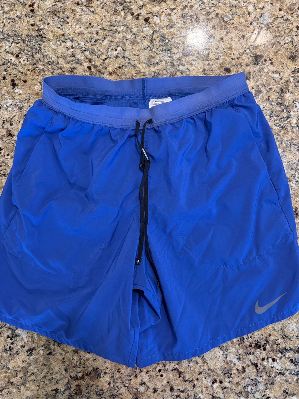 Nike Men’s Royal Blue Athletic Shorts with Black Drawcord